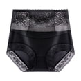 thumbnail image 1 of Women's Seamless High Waist Panties Lace Crotch Lifter Plus Size Briefs, 1 of 2
