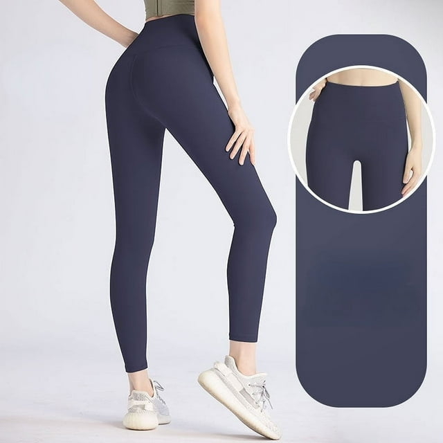 Women's Seamless High Waist Peach Butt Fitness Running Yoga Pants, Traceless Tummy Control Quick