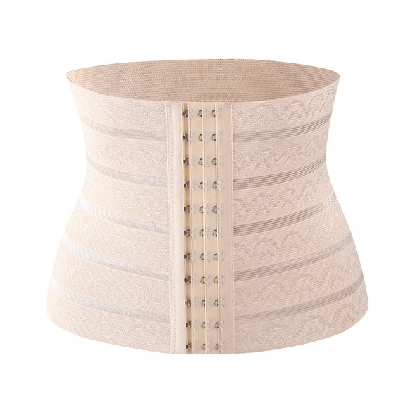 Women's Seamless High Waist Waist Trainer Belt for Sports and Fitness Abdominal Waist Cinching Breathable Shaping Plastic Waist Belt with Chest Support for Gym and Daily Wear Beige M