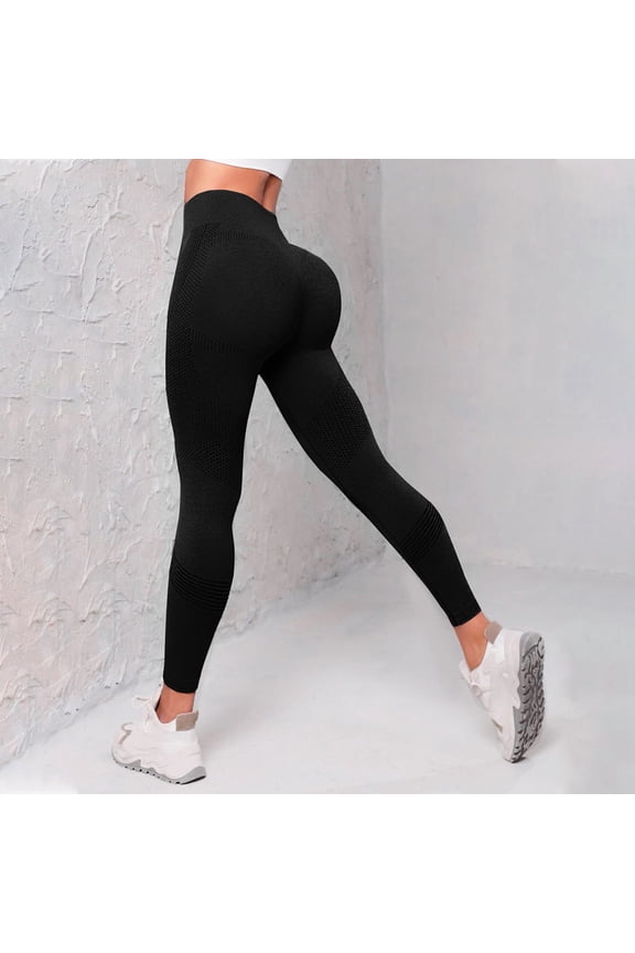 Women's Seamless High Waist Yoga Pants with Tummy Control, Butt Lifting Workout Leggings for Gym and Fitness, Comfortable Compression Exercise Pants for Women, Athletic Pants for Running and Yoga