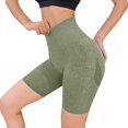 thumbnail image 1 of Women's Seamless High Waisted Biker Shorts Sculpting Compression Workout Shorts, 1 of 8
