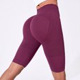 thumbnail image 1 of Women's Seamless High Waisted Biker Shorts, Tummy Control Compression Yoga Workout Shorts, Butt Lifting Contour Athletic Gym Running Shorts, 1 of 7