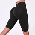 thumbnail image 1 of Women's Seamless High Waisted Biker Shorts, Tummy Control Compression Yoga Workout Shorts, Butt Lifting Contour Athletic Gym Running Shorts, 1 of 7