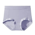 thumbnail image 1 of Women's Seamless High Waisted Underwear Full Coverage Breathable Panties No Show Cheeky Briefs Solid Color Soft Stretch Everyday Invisible Comfort, 1 of 2