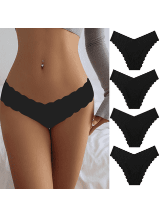ayushicreationa Women/Girls Seamless Ice Silk Invisible No Show Laser Cut  Hipster Underwear Medium Waist Soft and Breathable Panty Set Pack of 3