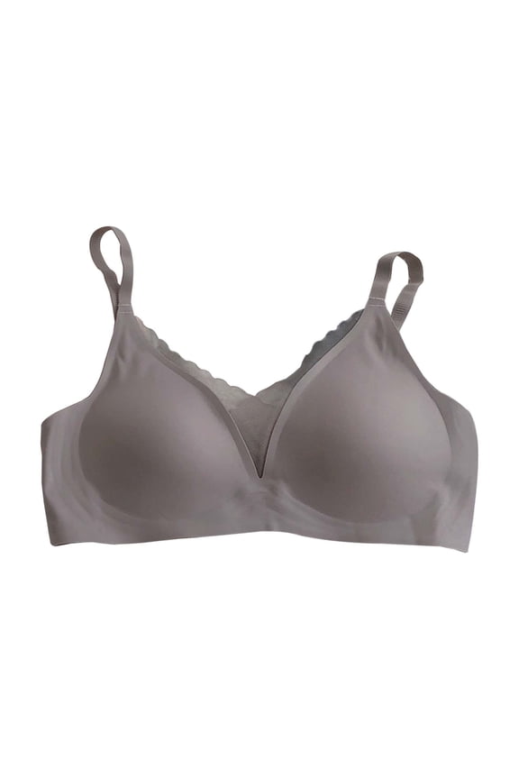 Women's Seamless Latex Bra French Sexy Wireless Push Up Adjustable Lingerie