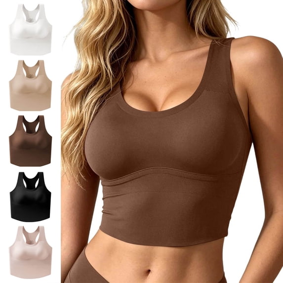 Women's Seamless Layering Tank Top for Daily Wear – Flexible Fit Light Breathable Inner Layering Vest for Yoga and Activities