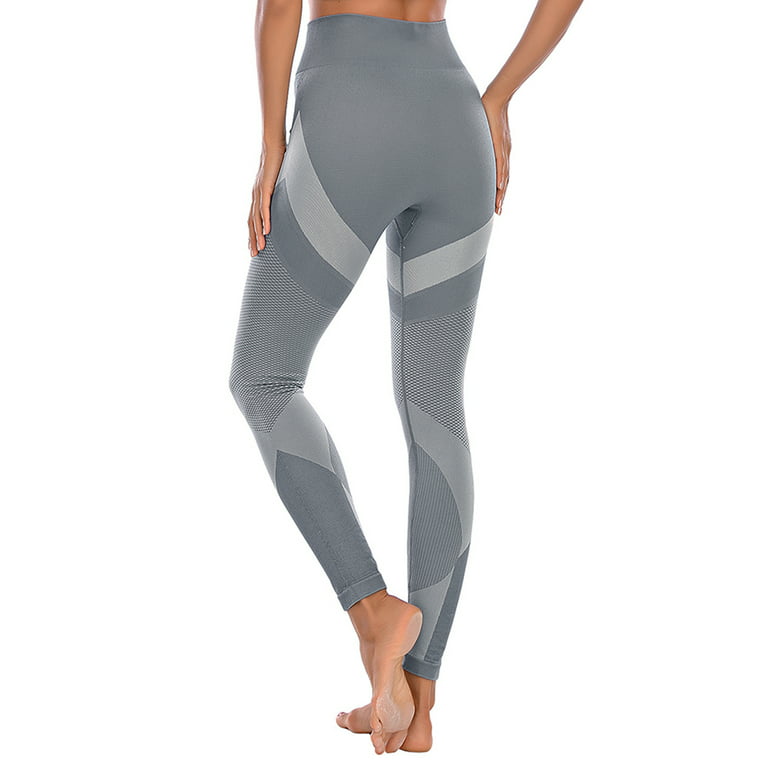 Women's Seamless Leggings Gym Scrunch Seamless High Waist Tummy Control Workout  Yoga Pants Gym Run Legging 