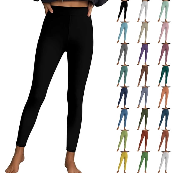 Women's Seamless Leggings in Soft Solid Color, Mid Rise Tummy Control Yoga Pants, Stretchy Squat Proof Athletic Bottom, Casual Fitness, Workout, Running, Lounge, Smooth | TruBelle,White 2XL