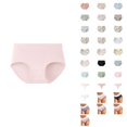 thumbnail image 1 of Women's Seamless Mid/Low Rise Bikini Underwear, 6-Pack, Breathable & Comfortable, Like a Second Skin, No Show No Feel for Everyday Wear, 1 of 4