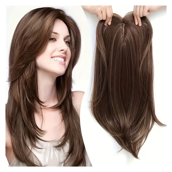 Women's Seamless Natural Look Hair Replacement Patch for Thinning Hair - Comfortable Wig Patch for Daily Use