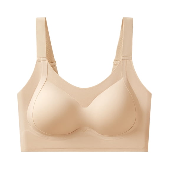 Women's Seamless No Underwire Bra Soft Wireless Comfortable Bralettes Full Coverage Everyday Bra Jelly Bras for Women Push Up Bralettes
