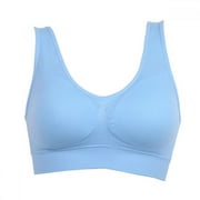 PRODUES Women's Seamless Padded Sports Bra Wirefree High Impact Gym Yoga Cami Bras