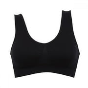 PRODUES Women's Seamless Padded Sports Bra Wirefree High Impact Gym Yoga Cami Bras