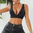 thumbnail image 1 of Women's Seamless Plunge Bra Deep V-Neck Seamless Comfort Bra Unlined Bras Stretch for Women, 1 of 6