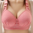 thumbnail image 1 of Women's Seamless Push Up Thin Bra Solid Color No Underwire Sex Fashion Lace Embroidery Breathable Beautiful Back Support Comfortable Full Coverage Bra, 1 of 3