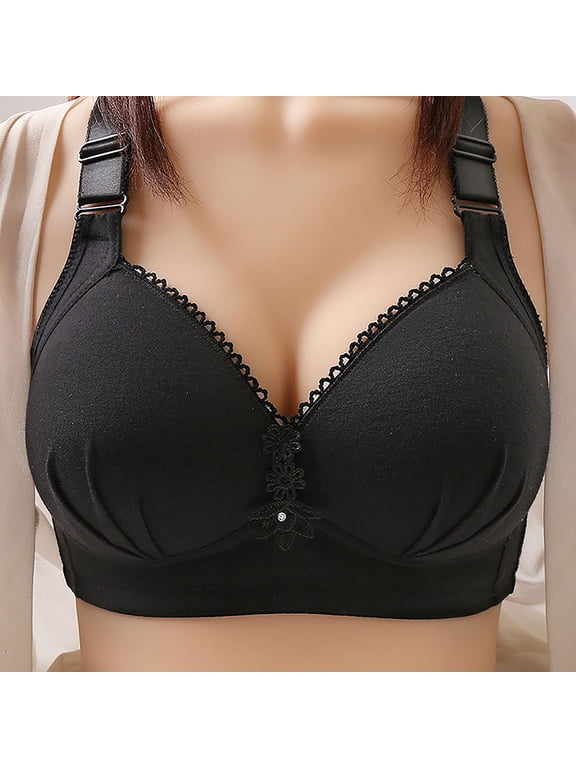 Women's Seamless Push Up Thin Bra Solid Color No Underwire Sex Fashion Lace Embroidery Breathable Beautiful Back Support Comfortable Full Coverage Bra