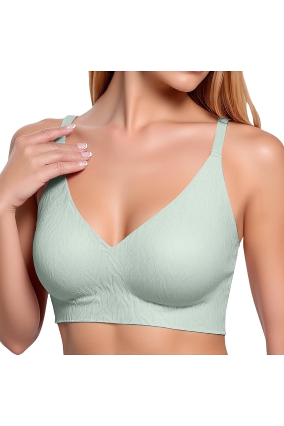 Women's Seamless Push Up Bra No Underwire Comfortable Lift Enhancer for Small T-Shirt Friendly Everyday Wear