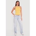 thumbnail image 1 of Women's Seamless Rib Knit Cropped Racerback Tank Top, 1 of 4