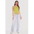 thumbnail image 1 of Women's Seamless Rib Knit Cropped Racerback Tank Top, 1 of 4