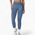 thumbnail image 1 of Women's Seamless Ribbed High Waist Full Length Leggings with Compression Fit - X Large, Blue, 1 of 7