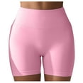 thumbnail image 1 of Women's Seamless Scrunch Workout Shorts - 4.5'' Inseam, Glute Contouring, Low Ribbed Band, Nylon Spandex, Fit for Gym/Yoga, 1 of 4