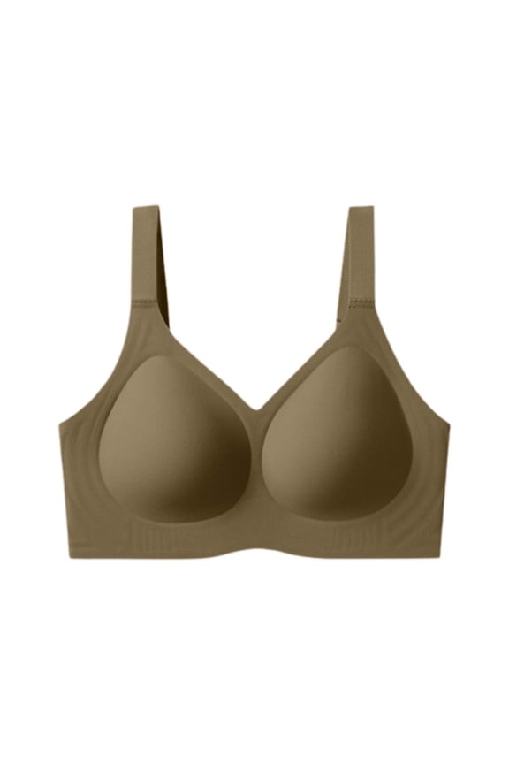 Women's Seamless Shapewear Gel Bra - W Cup Design, Underwire Support, Lift for Large Bust, M-XXXXXL Sizes