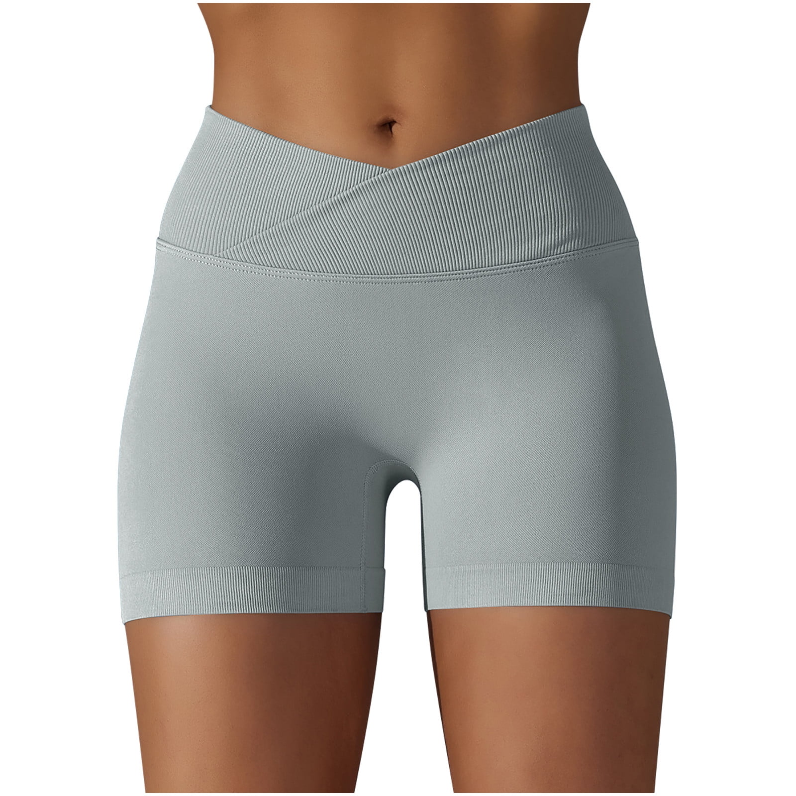 Unique Bargains 1Pcs Women Flowy Running Shorts Casual High