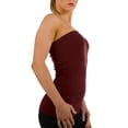 thumbnail image 1 of Women's Seamless Sleeveless Long Bandeau Tube Top Stretch Shirt, 1 of 4