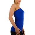 thumbnail image 1 of Women's Seamless Sleeveless Long Bandeau Tube Top Stretch Shirt, 1 of 4