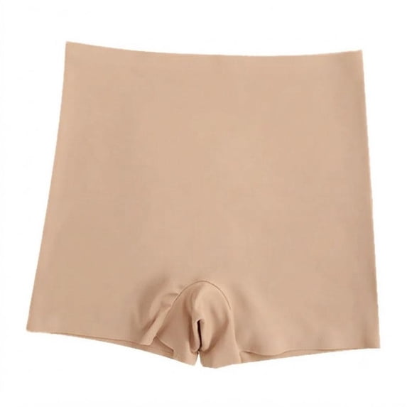 Women’s Seamless Slip Shorts, Nude, L, smooth edges, nylon, lightweight coverage, for under skirts, fitted dresses, workdays