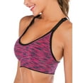 thumbnail image 1 of Women's Seamless Sports Bra Paded Racerback Support for Gym Workout Activewear Fitness Yoga Bra, 1 of 6
