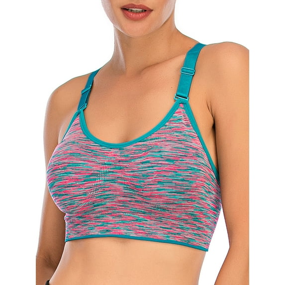 Women's Seamless Sports Bra Medium Support Bras Paded Racerback Support for Gym Workout Activewear Fitness Yoga Bra