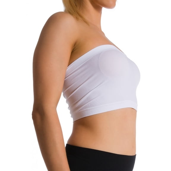 Women's Seamless Strapless Bra Bandeau Tube Top Bra (Non Padded)