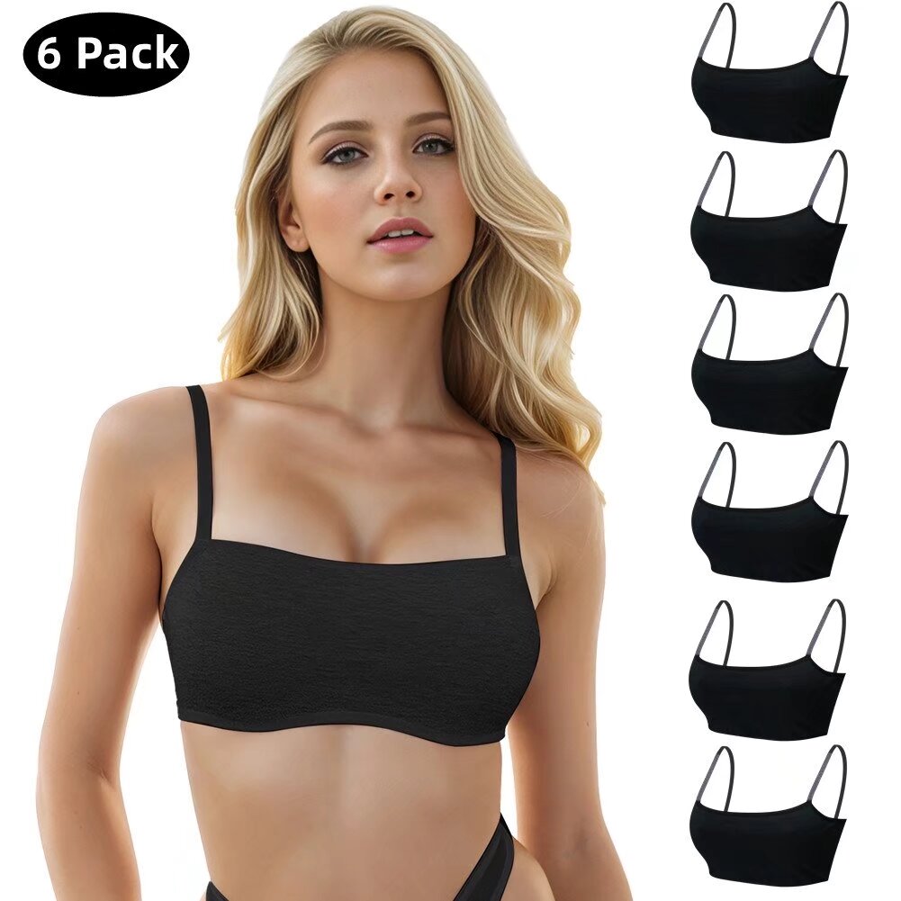 Women's Seamless Stretch Wireless Lightly Lined Comfort Bra No Show Bra