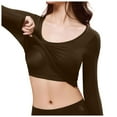 thumbnail image 1 of Women's Seamless Thermal Underwear Set Built-In Bra All Season Warm Base Layer Top and Pants Heat Tech Long Sleeve Outfit, 1 of 4