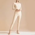 thumbnail image 1 of Women's Seamless Thermal Underwear Silk Set – Comfortable High Elasticity Base Layer in M-XXXL, Winter Warm Underclothes for Cold Weather, 1 of 3