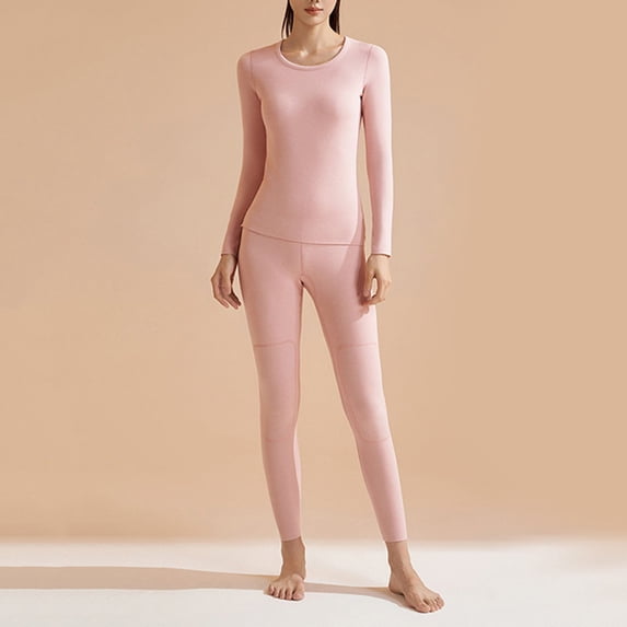 Women's Seamless Thermal Underwear Silk Set – Comfortable High Elasticity Base Layer in M-XXXL, Winter Warm Underclothes for Cold Weather