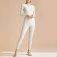 thumbnail image 1 of Women's Seamless Thermal Underwear Silk Set – Comfortable High Elasticity Base Layer in M-XXXL, Winter Warm Underclothes for Cold Weather, 1 of 3