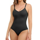 Women's Seamless Thong Shapewear Bodysuit With Tummy Control And Strapless  Design
