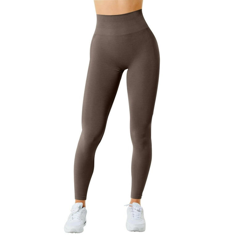 Women's Seamless Tight High Waisted Elastic Quick Dry Breathable Exercise  Pants Yoga Pants Tall Straight Leg Yoga Pants for Women Transparent Yoga