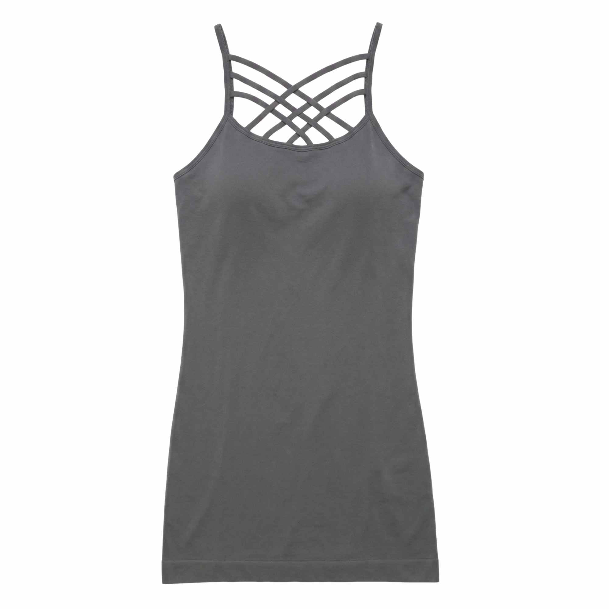 Women's Seamless Triple Criss-Cross Front Cami Tank Top, Nude, One