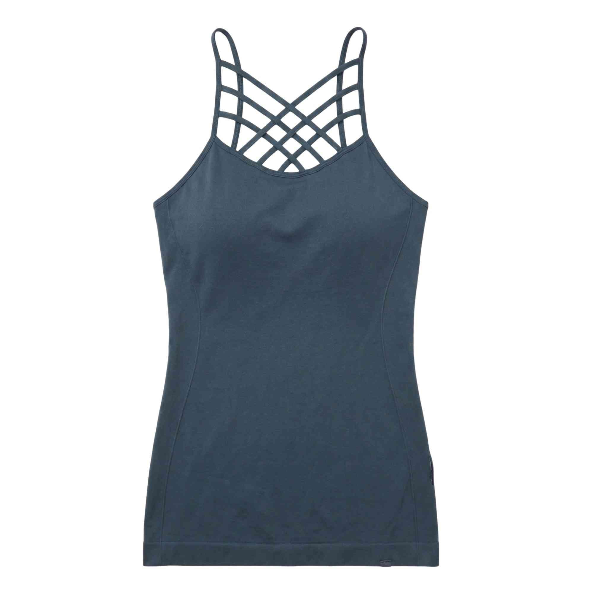 Women's Seamless Triple Criss-Cross Front Cami Tank Top, Crimson