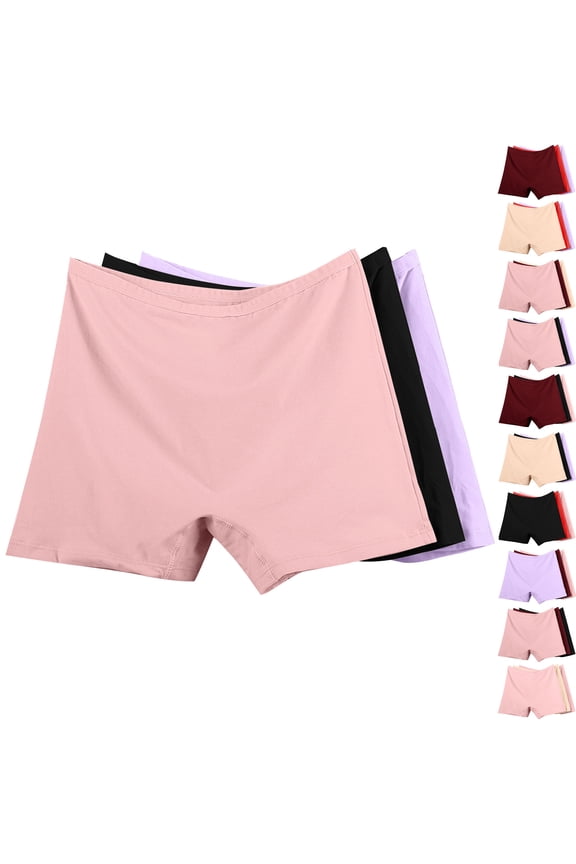 Women's Seamless Underwear Pack Women's High Waist Cotton Underwear Super Stretchy Briefs Full Coverage Panties Breathable Period Underwear for Women Plus Size Leak Proof Underpants