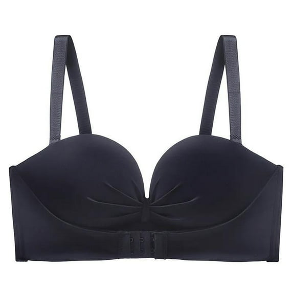 Women's Seamless Underwear Push Up Comfortable Breathable Bra,Black 1,40 B