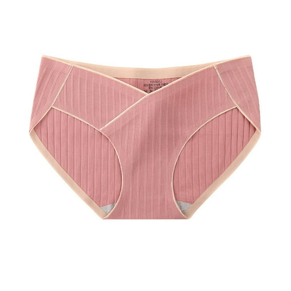 Women's Seamless Underwear No Show Stretch Bikini Panties Invisible Low-Rise Solid Color Cotton Period Underwear for Women Briefs Leak Proof Underwear for Women Sexy Panties Briefs for Women