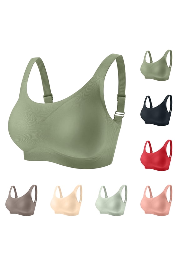Women's Seamless Underwear, Thin And Breathable Without Steel Rings, Sports Bra With Double Breast Collection For Active Lifestyles, Yoga Sessions, And Everyday Comfort Black 38