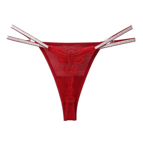Women’s Seamless Underwear for Everyday Comfort Soft Stretch No Show Bikini Briefs for Women in Red One Size