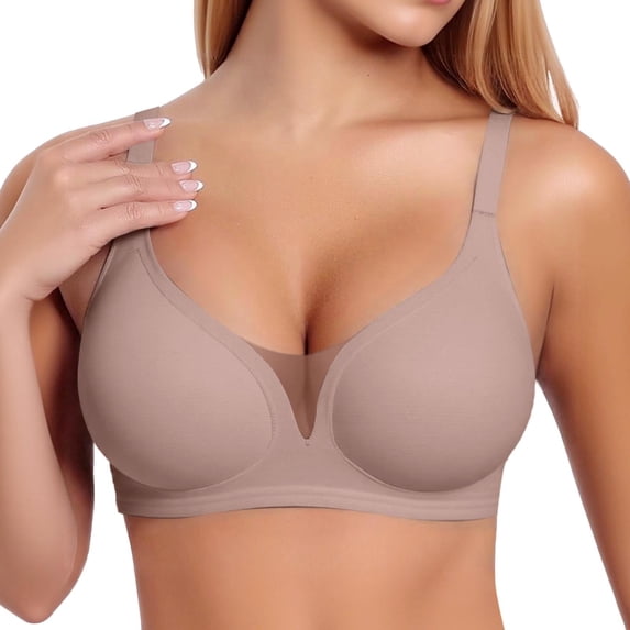 Women's Seamless Underwire Bra - Full Cup, Comfort, Everyday Support, Soft Fabric