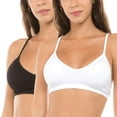 thumbnail image 1 of Women's Seamless V-Neck Padded Bralette with Adjustable Straps (One Size Fits All), 1 of 3